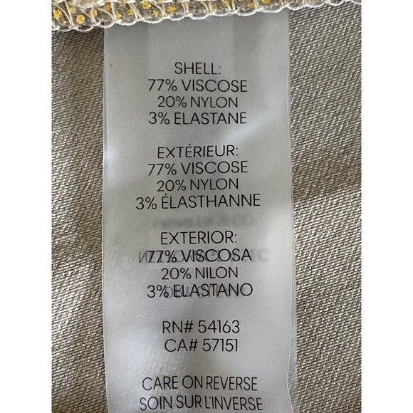 Tommy Hilfiger NWT $149 Gold Metallic Fit & Flare Mini Dress, Women’s Size 12 - Picture 11 of 13